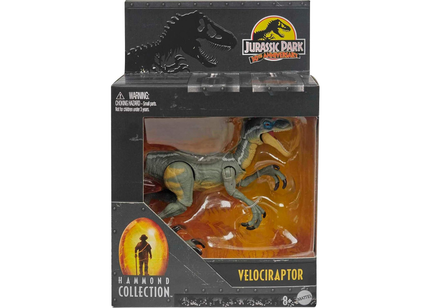 Фигурка Динозавр Велоцираптор Jurassic World Hammond Collection Velociraptor Mattel HLT49
