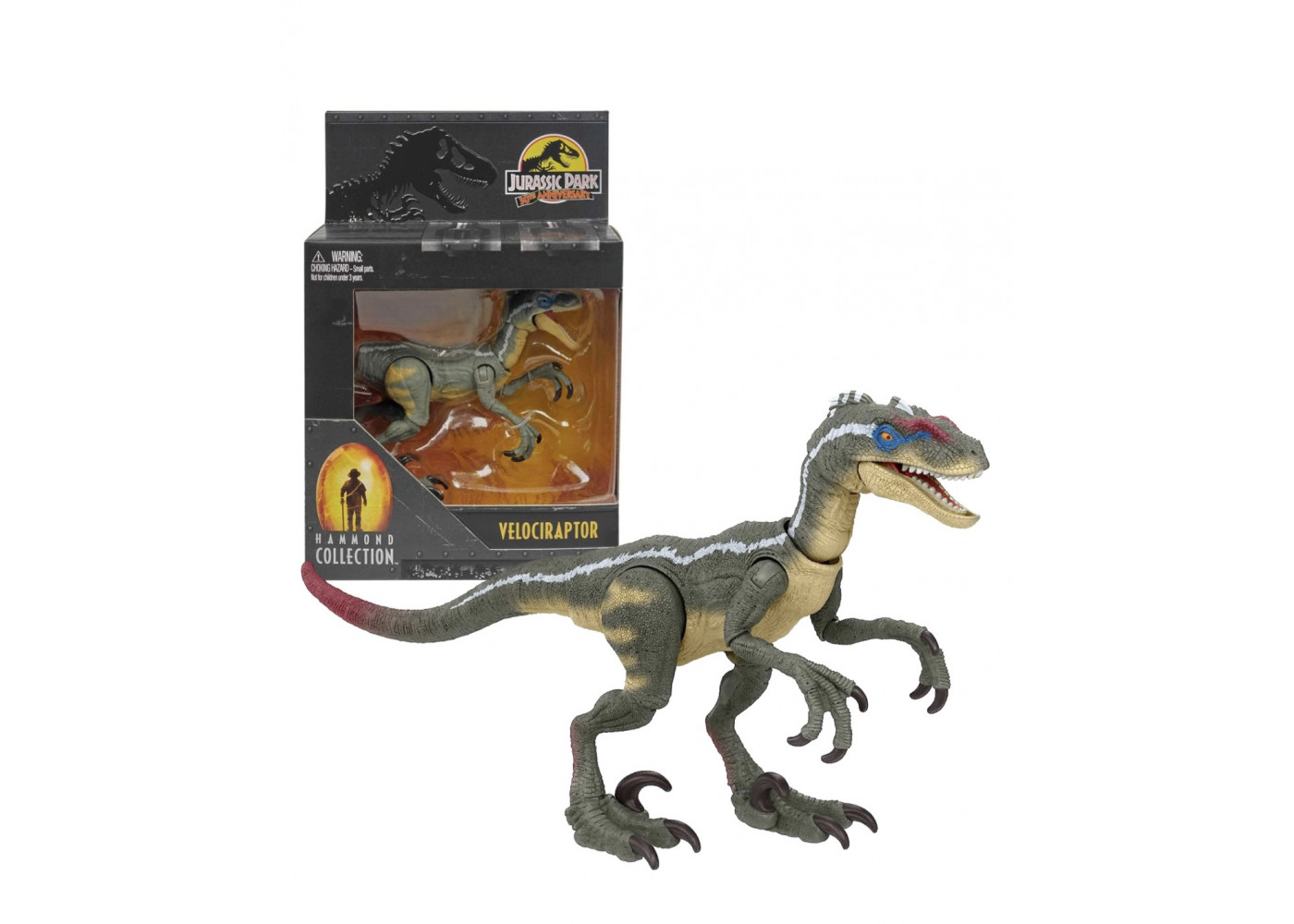 Фигурка Динозавр Велоцираптор Jurassic World Hammond Collection Velociraptor Mattel HLT49