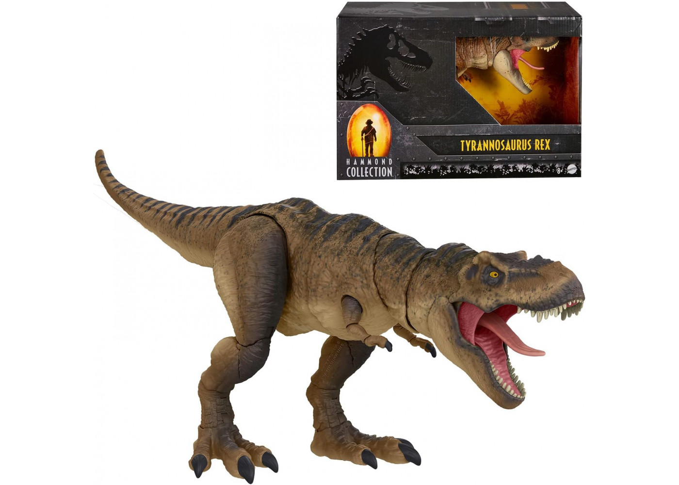Фигурка Динозавр Тираннозавр Рекс 60 см Премиум Коллекция Jurassic World Hammond Collection Tyrannosaurus Rex Mattel HFG66