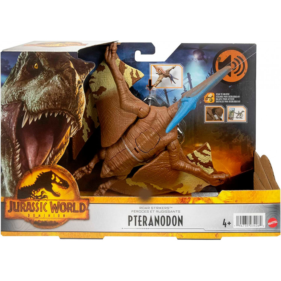 Фігурка Динозавр Птеранодон зі Звуком Світ Юрського Періоду Jurassic World Pteranodon Mattel HDX42
