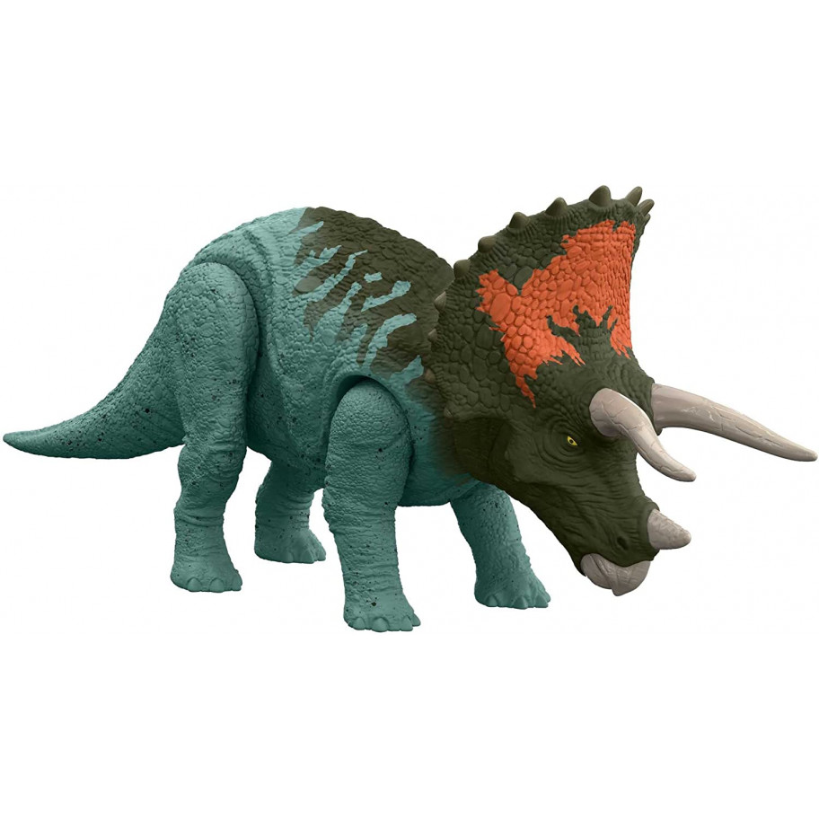 Фигурка Динозавр Трицератопс со Звуком Jurassic World Roar Strikers Triceratops Mattel HDX40