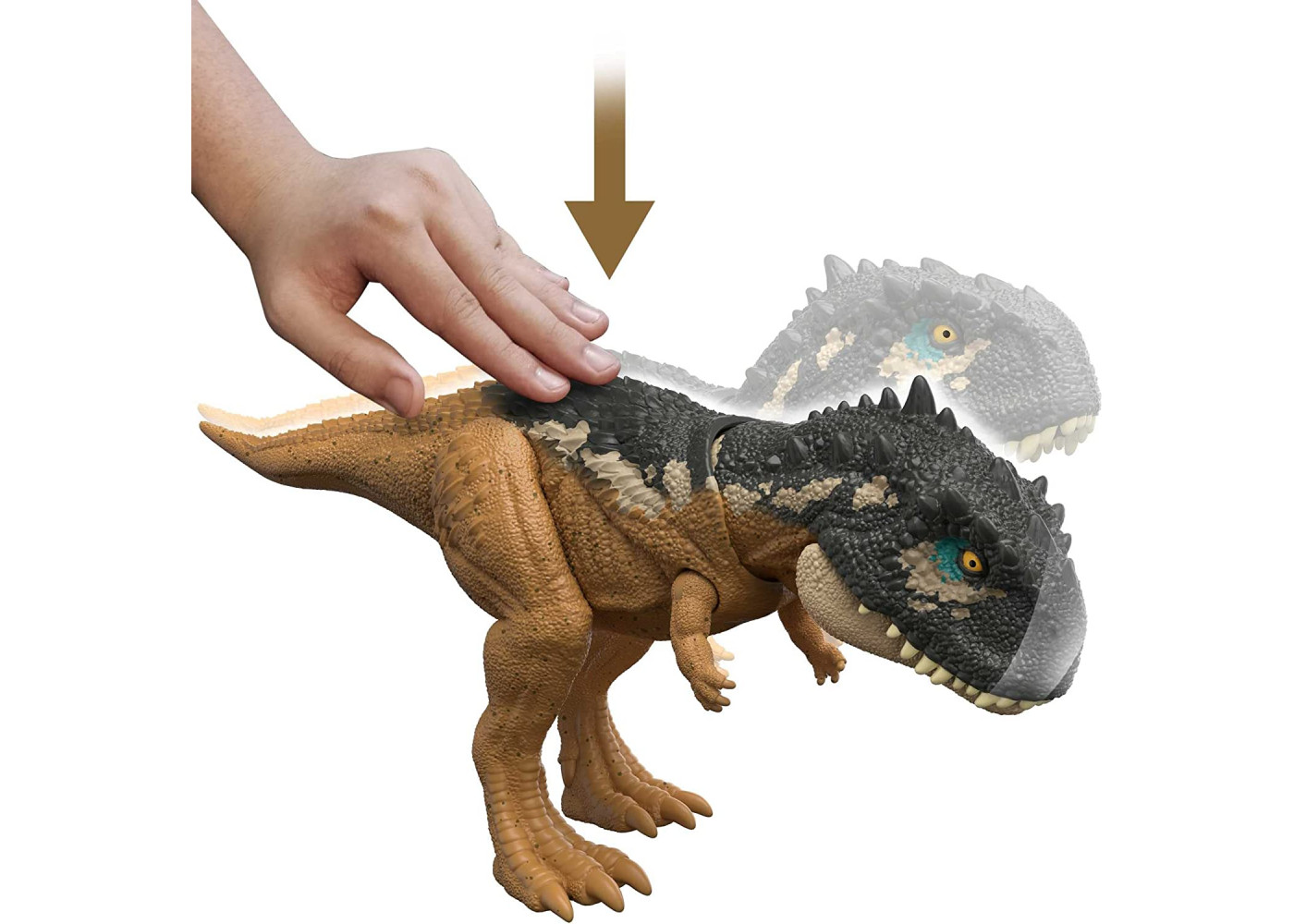 Фигурка Динозавр Скорпиовенатор со Звуком Jurassic World Roar Strikers Skorpiovenator Mattel HDX37