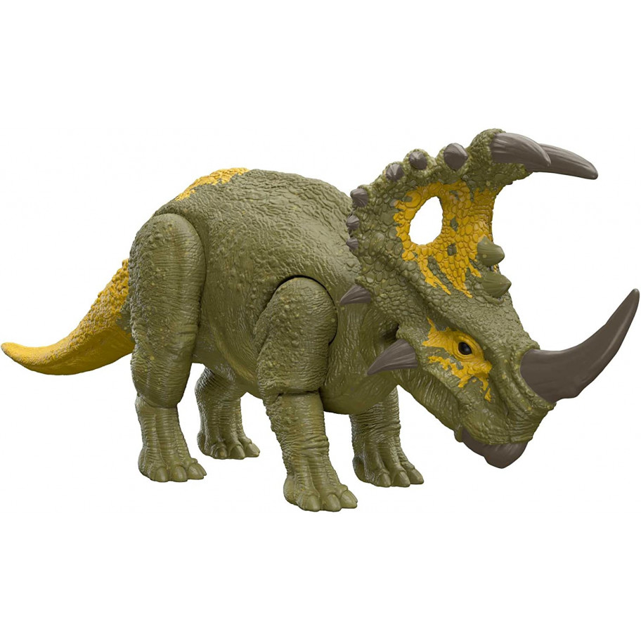 Фигурка Динозавр Синоцератопс со Звуком Jurassic World Roar Strikers Sinoceratops Mattel HDX43