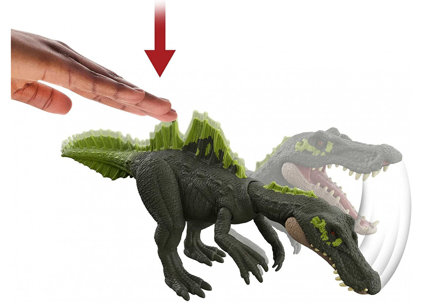 Фигурка Динозавр Ихтиовенатор со Звуком Jurassic World Roar Strikers Ichthyovenator Mattel HDX44