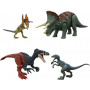 Набор Фигурки Динозавр 4 шт со Звуком Jurassic World Dinosaur Starter Set Mattel HJJ85