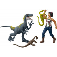 Фігурки Динозавр Велоцираптор, Семмі та 2 динозаври Jurassic World Camp Cretaceous Sammy, Velociraptor та 2 Co