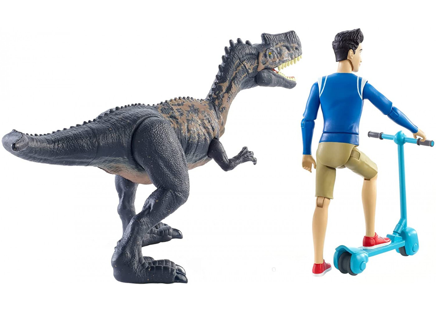 Набор Фигурок Кензи и Монофлозавра Jurassic World Kenji & Monolophosaurus Mattel HBY66