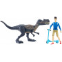 Набор Фигурок Кензи и Монофлозавра Jurassic World Kenji & Monolophosaurus Mattel HBY66