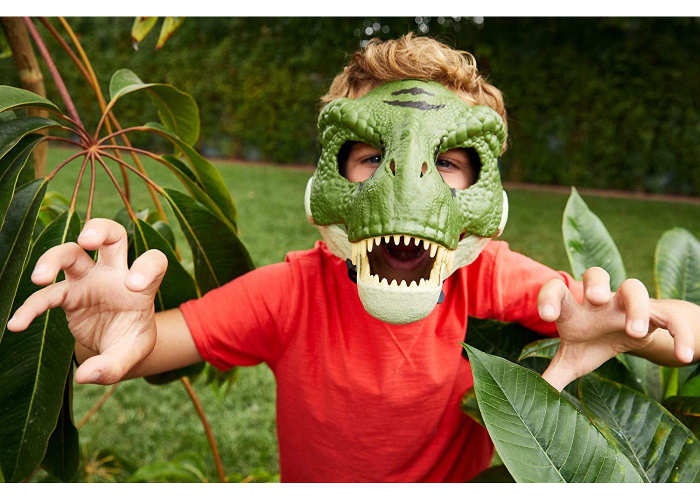 Маска Динозвр Тиранозавр Рекс с движимой челюстью Jurassic World Mask Dinosaur Tyrannosaurus Rex Mattel GJP66
