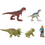 Мини Фигурки Динозавров 5 шт Столкновение Карнотавров Jurassic World Dominion Carnotaurus Clash Mattel GWP72