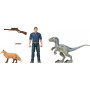 Фігурки Динозавр Велоцираптор Бета та Оуен Jurassic World Dominion Owen and Velociraptor Beta Mattel GWM26