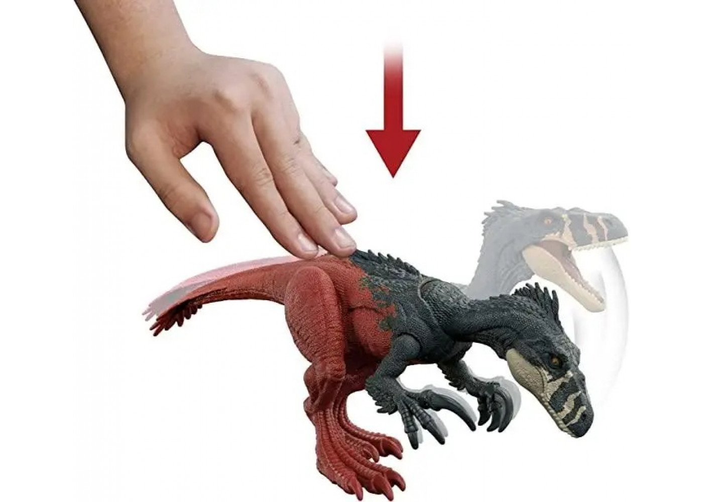 Набор (повреждена коробка) Фигурки Динозавр 4 шт со Звуком Jurassic World Dinosaur Starter Set Mattel BHJJ85