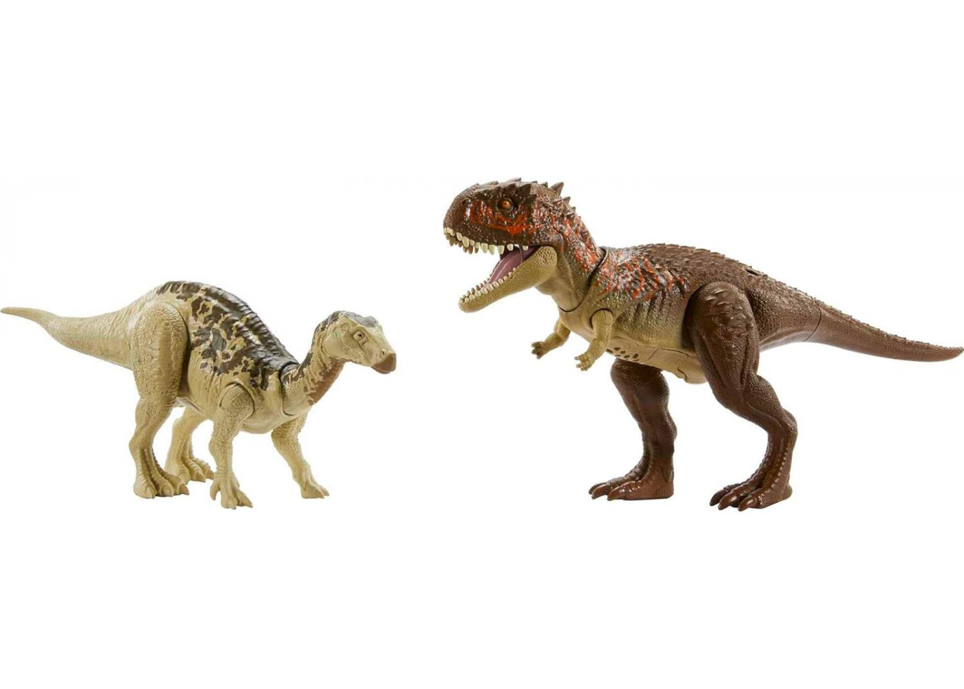 Набор фигурок Динозавров Игуанодон и Скорпиовенатор со Звуком Jurassic World Iguanodon & Skorpiovenator Mattel HLN15