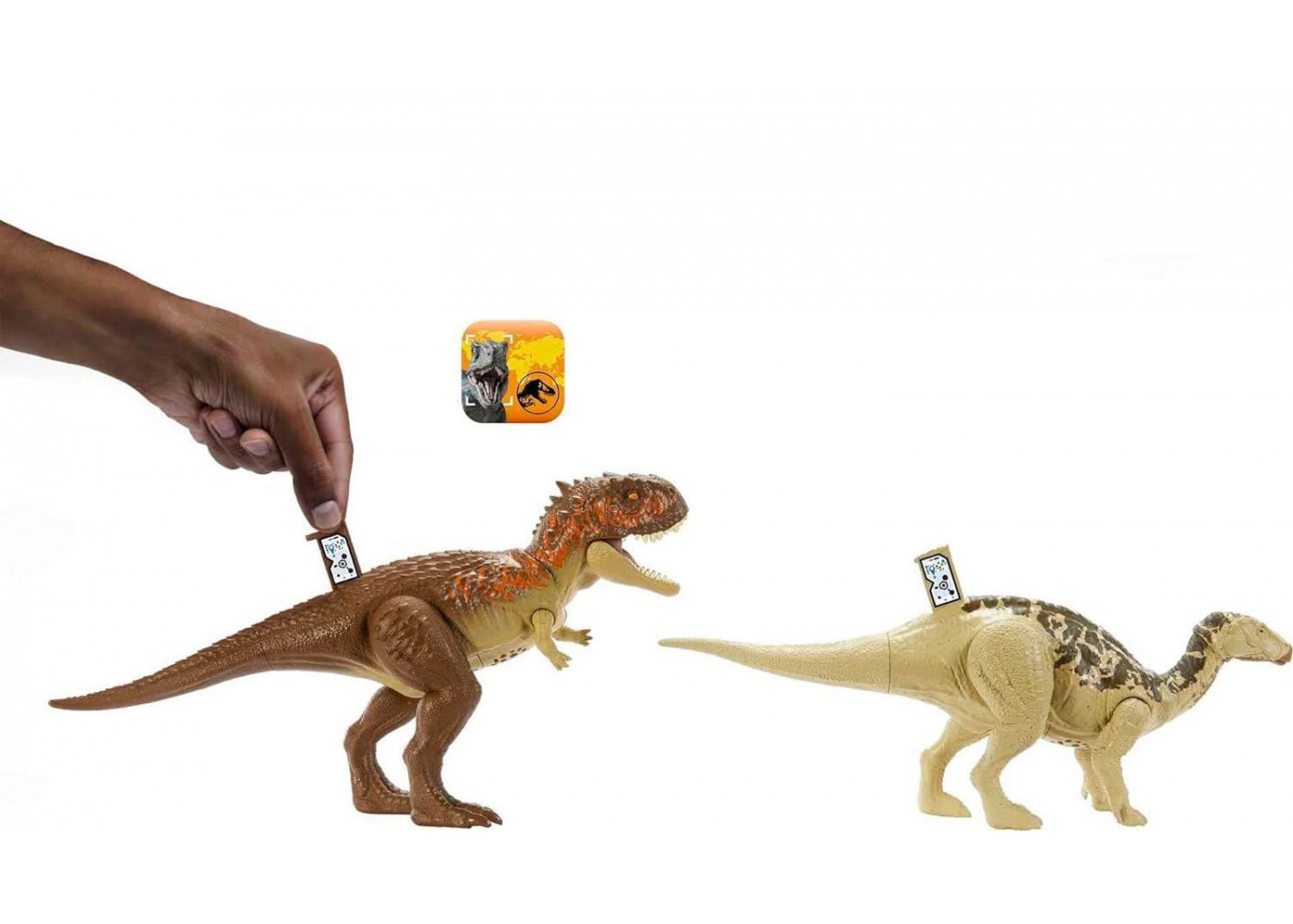 Набор фигурок Динозавров Игуанодон и Скорпиовенатор со Звуком Jurassic World Iguanodon & Skorpiovenator Mattel HLN15