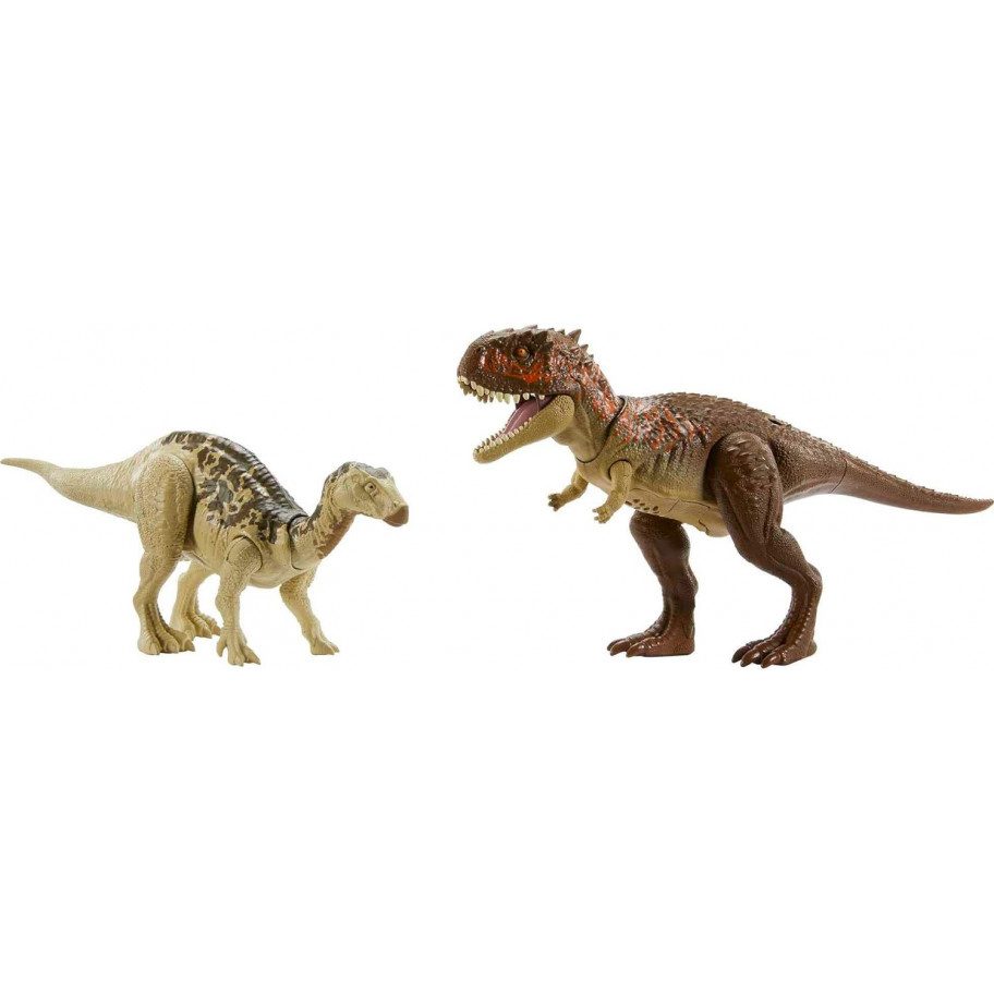 Набор фигурок Динозавров Игуанодон и Скорпиовенатор со Звуком Jurassic World Iguanodon & Skorpiovenator Mattel HLN15
