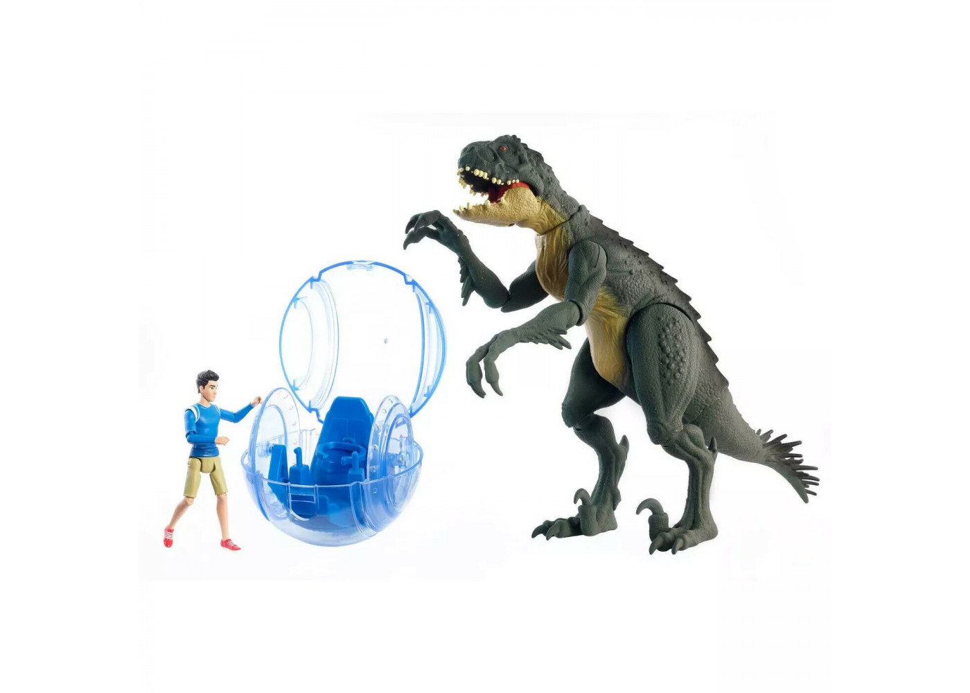 Динозавр Скорпиос Рекс с Фигуркой Кенджи Jurassic World Kenji & Scorpios Rex Mattel HBX55