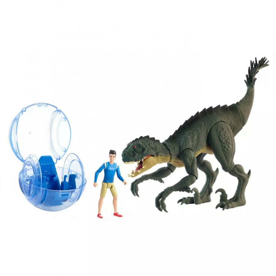 Динозавр Скорпиос Рекс с Фигуркой Кенджи Jurassic World Kenji & Scorpios Rex Mattel HBX55