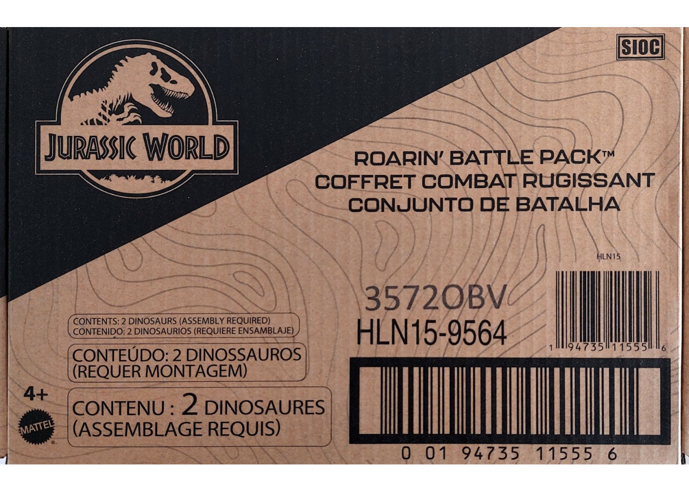 Набор фигурок Динозавров Игуанодон и Скорпиовенатор со Звуком Jurassic World Iguanodon & Skorpiovenator Mattel HLN15