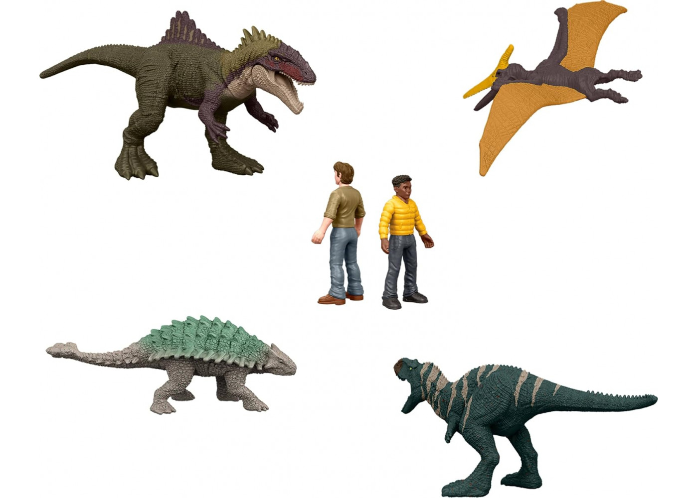 Набор 20 Мини-Фигурок Динозавров Теория Хаоса Jurassic World Chaos Theory Mattel HXF58