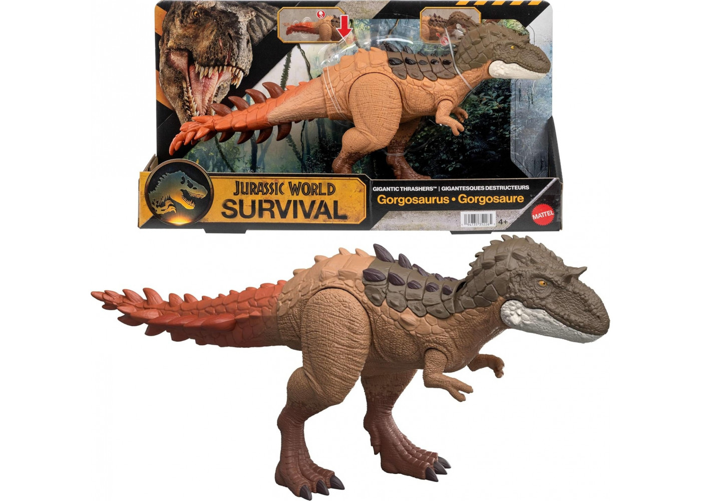 Динозавр Горгозавр 37 см Мир Юрского Периода Выживание Jurassic World Survival Gorgosaurus Mattel JKL86