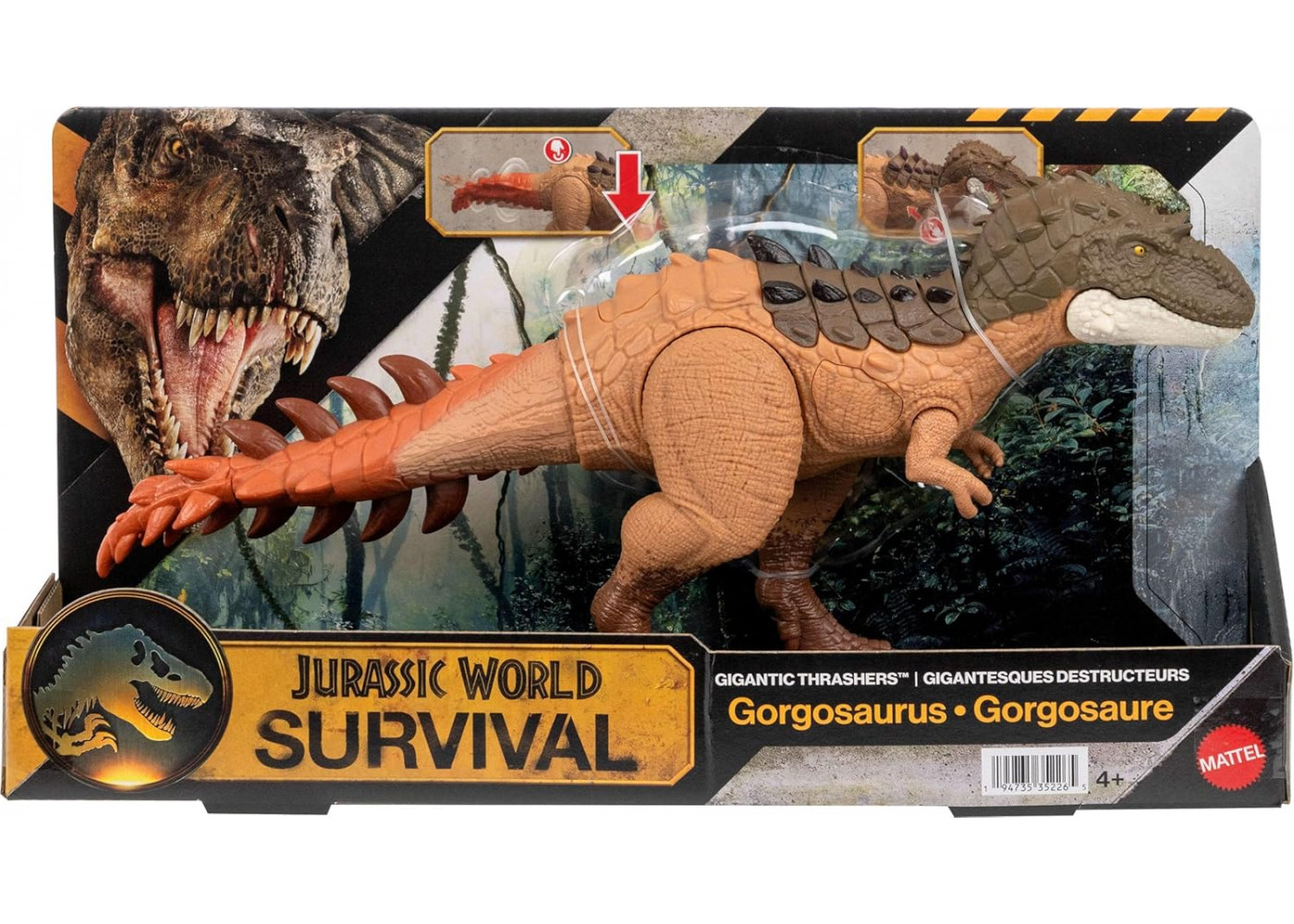 Динозавр Горгозавр 37 см Мир Юрского Периода Выживание Jurassic World Survival Gorgosaurus Mattel JKL86