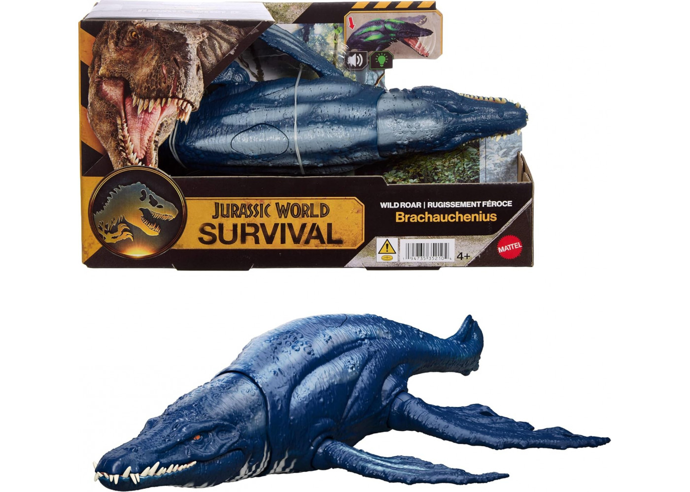 Динозавр Брахаухеніус Світ Юрського Періоду Виживання Jurassic World Survival Wild Roar Brachauchenius Mattel JKL79