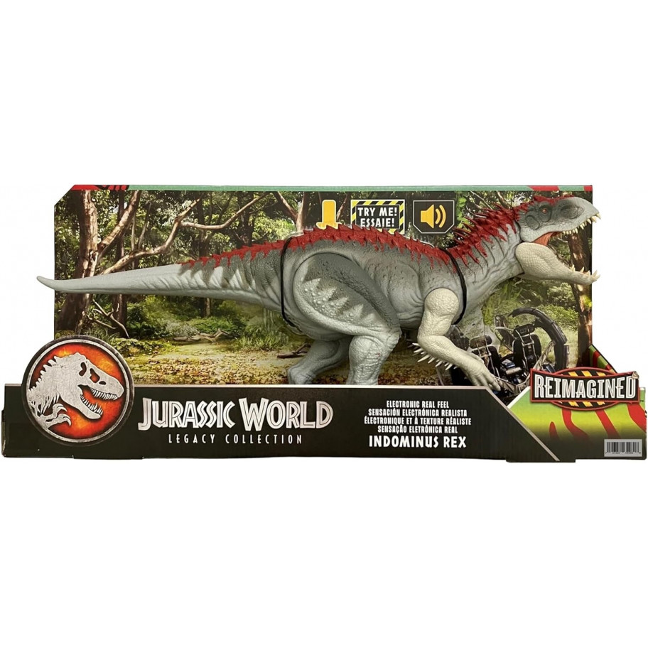 Динозавр Индоминус Рекс со Звуком 53 см Глотает Мини Динозавров Jurassic World Indominus Rex Mattel JGB61