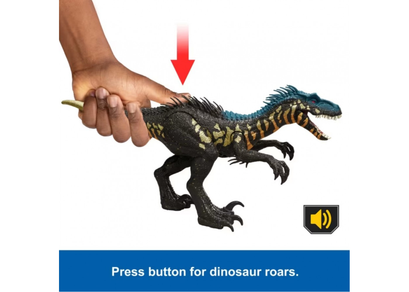 Динозавр Індораптор 35 см зі Звуком Світ Юрського Періоду Jurassic World Indoraptor Reimagined Mattel GXP64