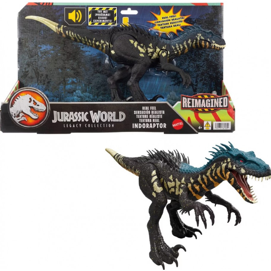 Динозавр Індораптор 35 см зі Звуком Світ Юрського Періоду Jurassic World Indoraptor Reimagined Mattel GXP64