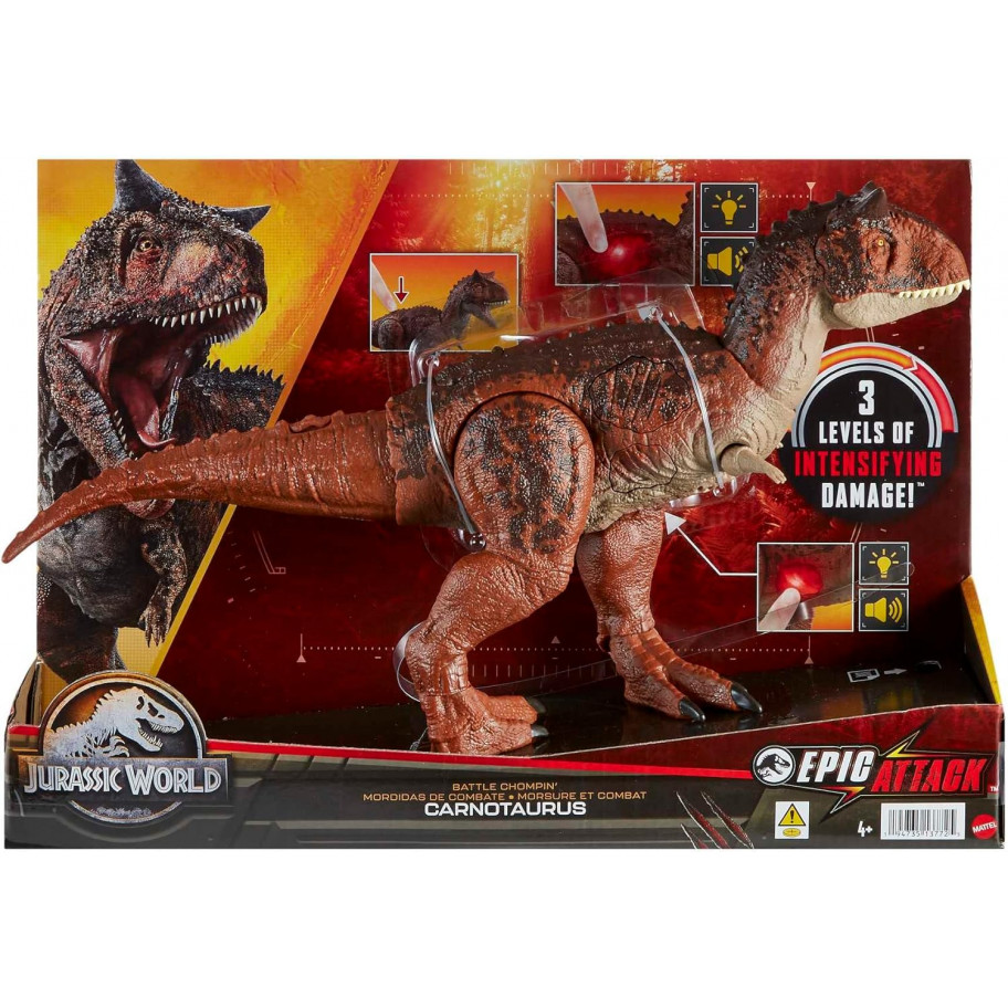 Динозавр Карнотавр Світ Юрського Періоду Jurassic World Carnotaurus Dinosaur Mattel HND19