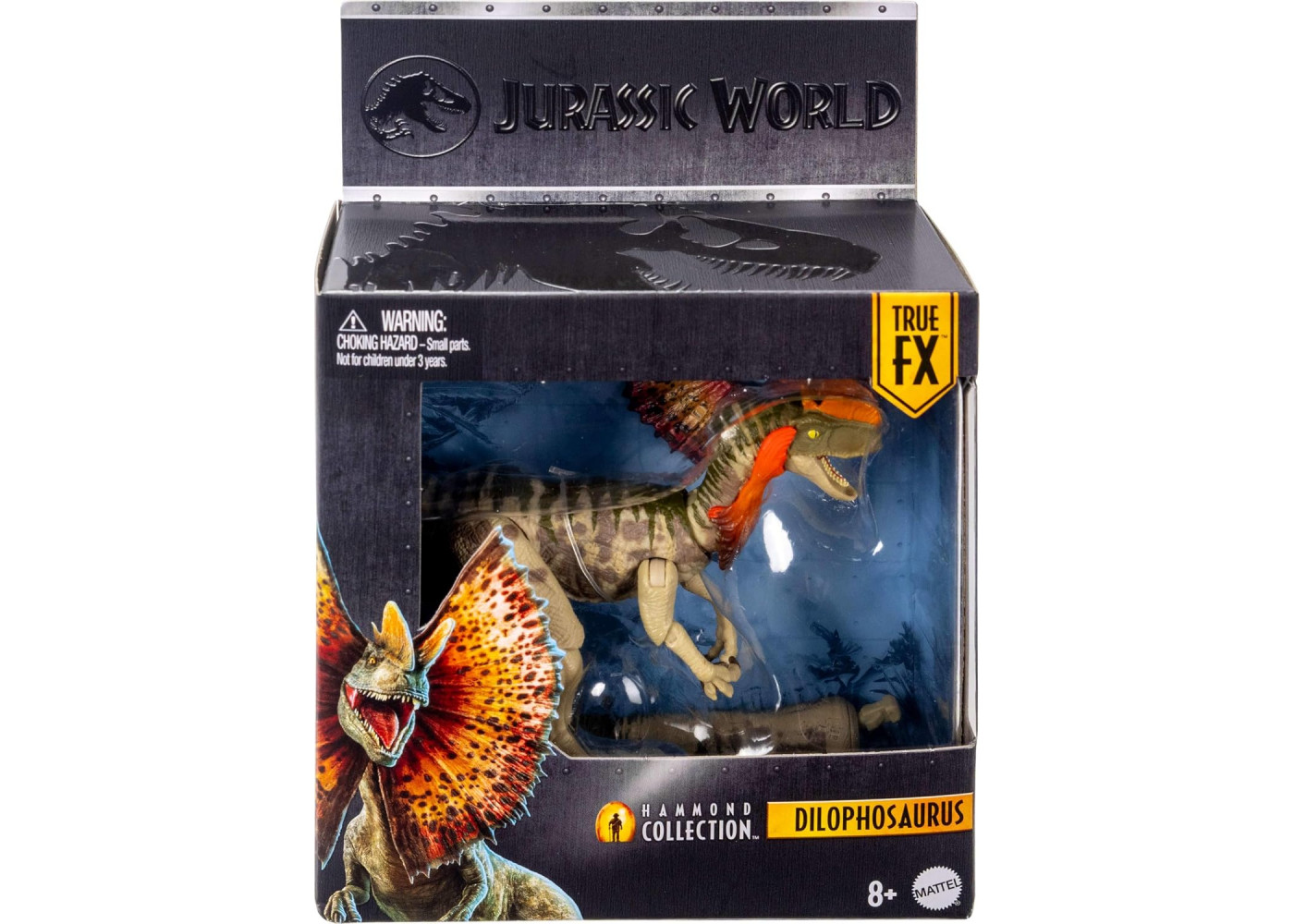 Динозавр Ділофозавр Світ Юрського Періоду Jurassic World Hammond Collection Dilophosaurus Mattel JKM93