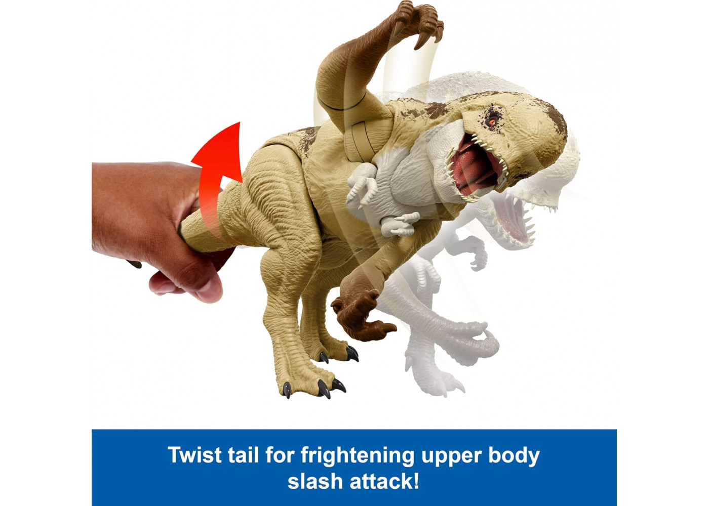 Фигурка Динозавр Дистортус Рекс Со Звуком Jurassic World Rebirth Distortus Rex Mattel JGB58