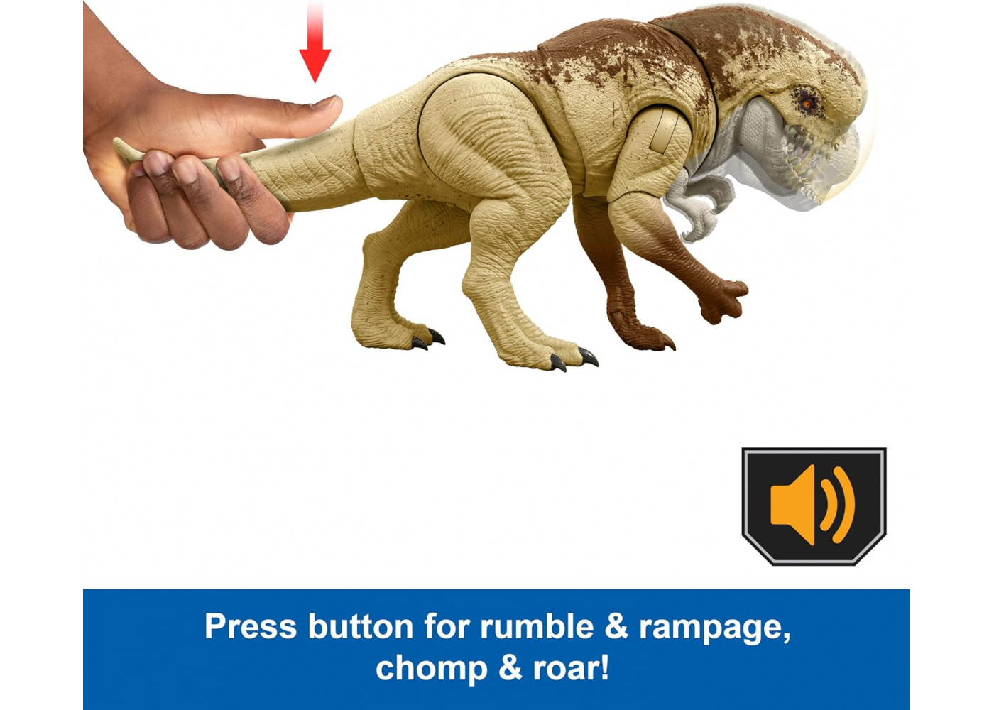 Фигурка Динозавр Дистортус Рекс Со Звуком Jurassic World Rebirth Distortus Rex Mattel JGB58