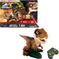 Динозавр Тираннозавр Рекс На Пульте со Звуком Jurassic World Roarin’ Frenzy T Rex Mattel HTP60