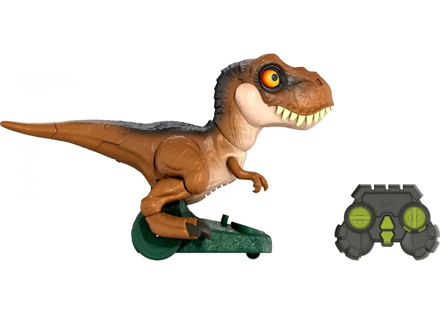 Динозавр Тиранозавр Рекс На Пульті зі Звуком Jurassic World Roarin’ Frenzy T Rex Mattel HTP60