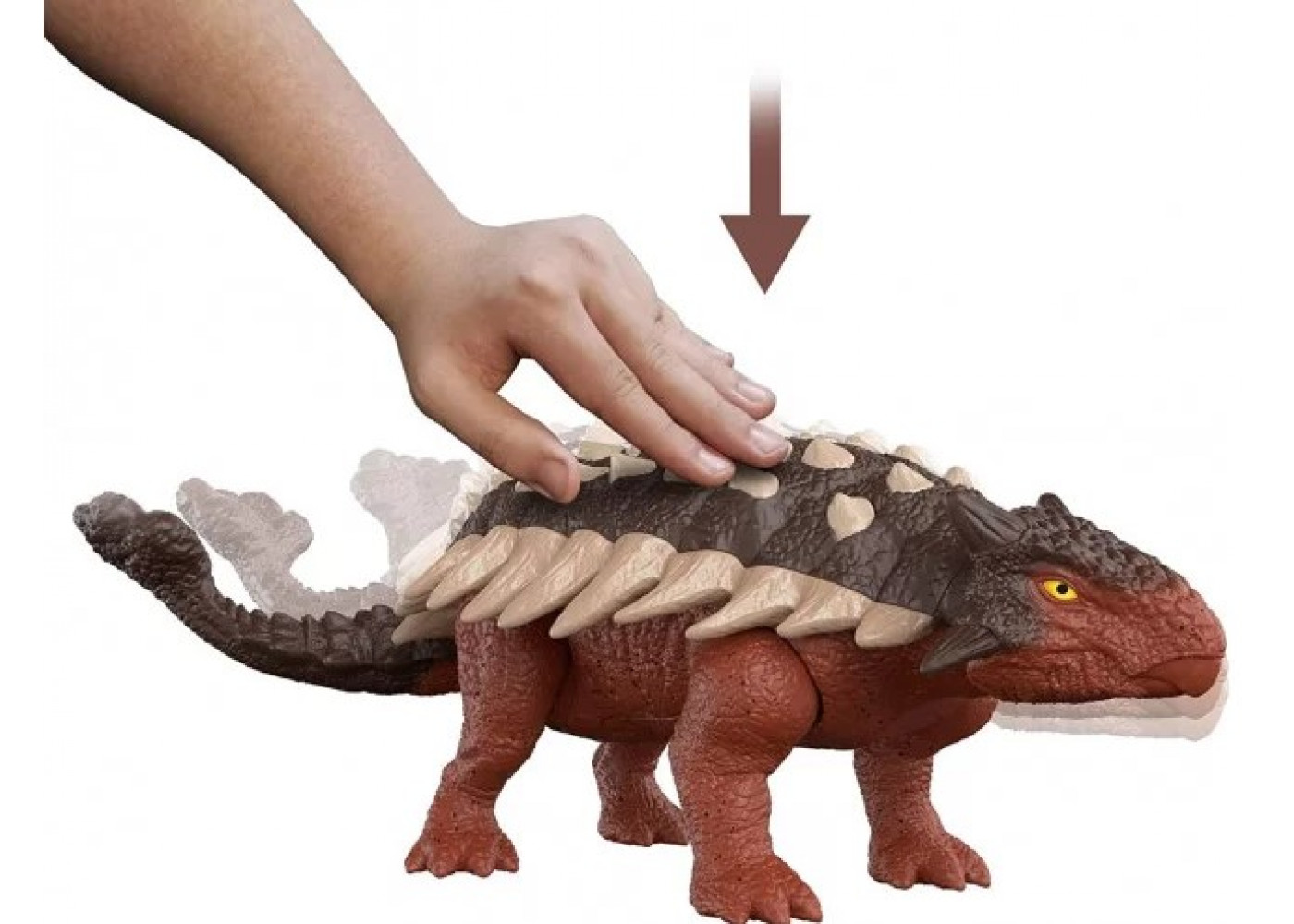 Фігурка Динозавр Анкілозавр Уцінка Без Звуку Jurassic World Roar Strikers Ankylosaurus Mattel BHDX36