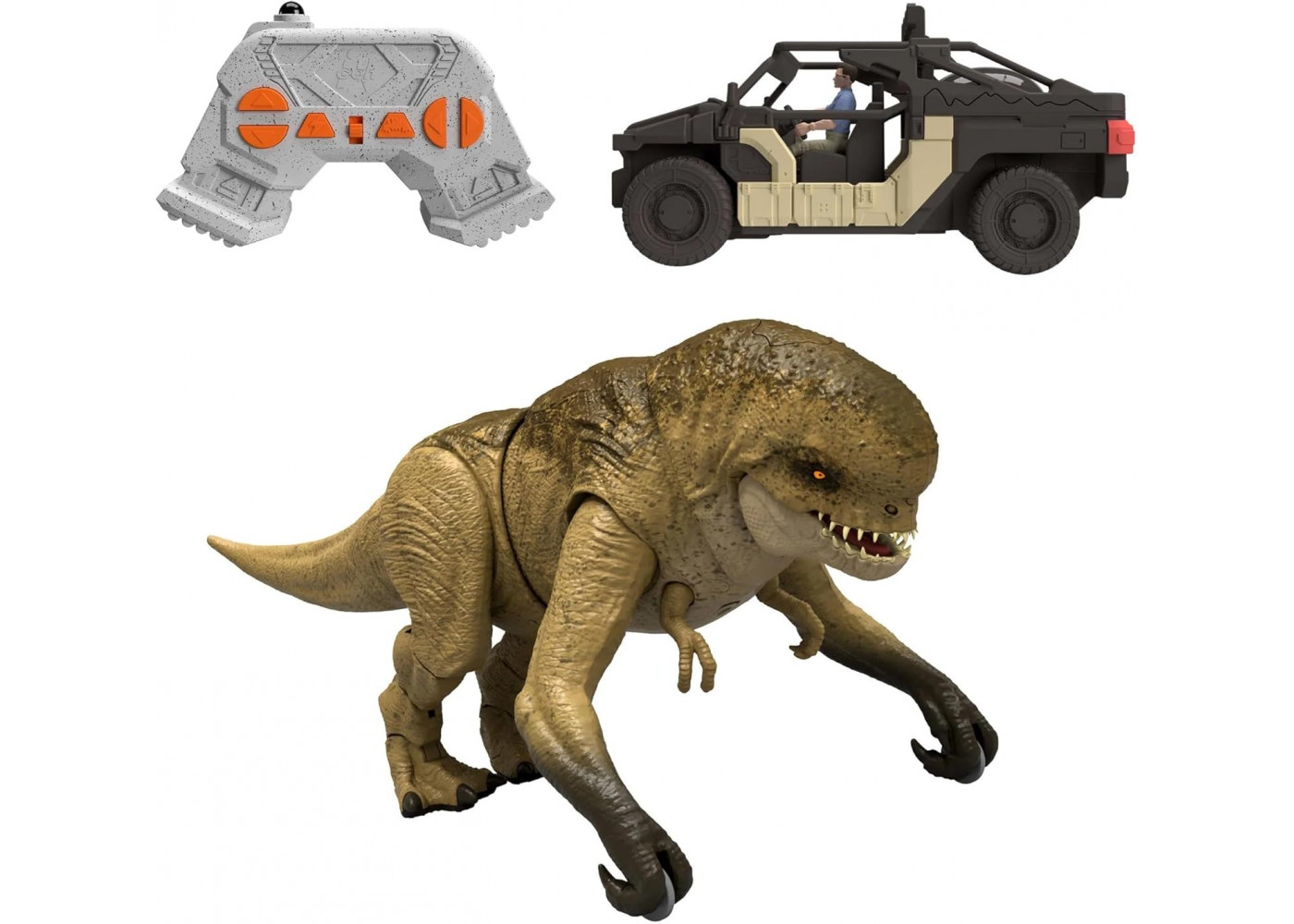 Динозавр Дистортус Рекс Гонитва та Атака на Пульті Jurassic World Distortus Rex Track'N Chomp Mattel JGB65