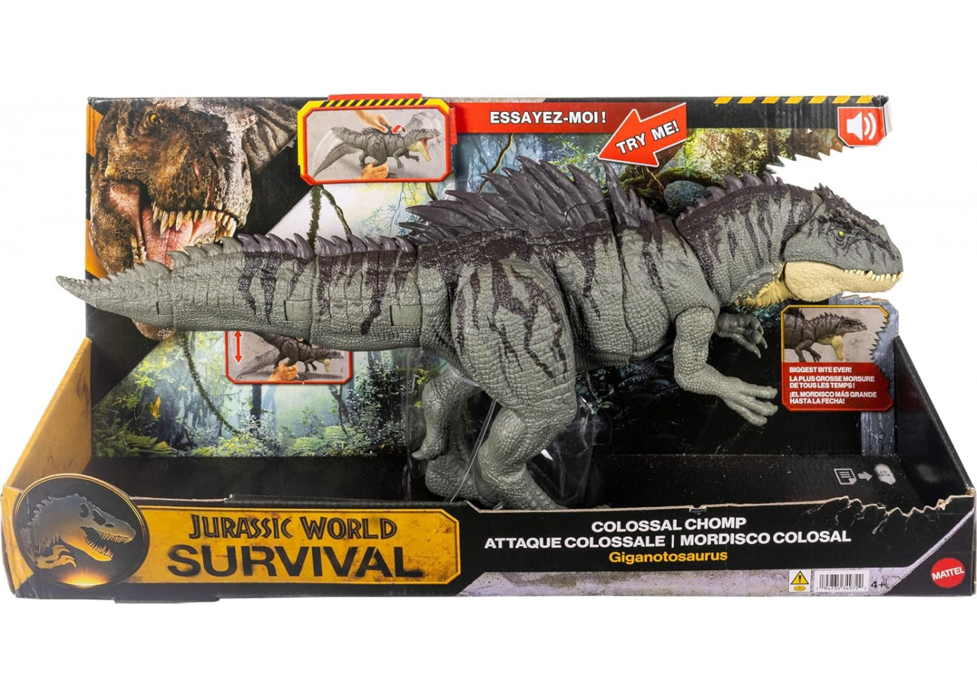 Динозавр Гіганотозавр 71 см Виживання Jurassic World Survival Colossal Attack Giganotosaurus Mattel JKG93