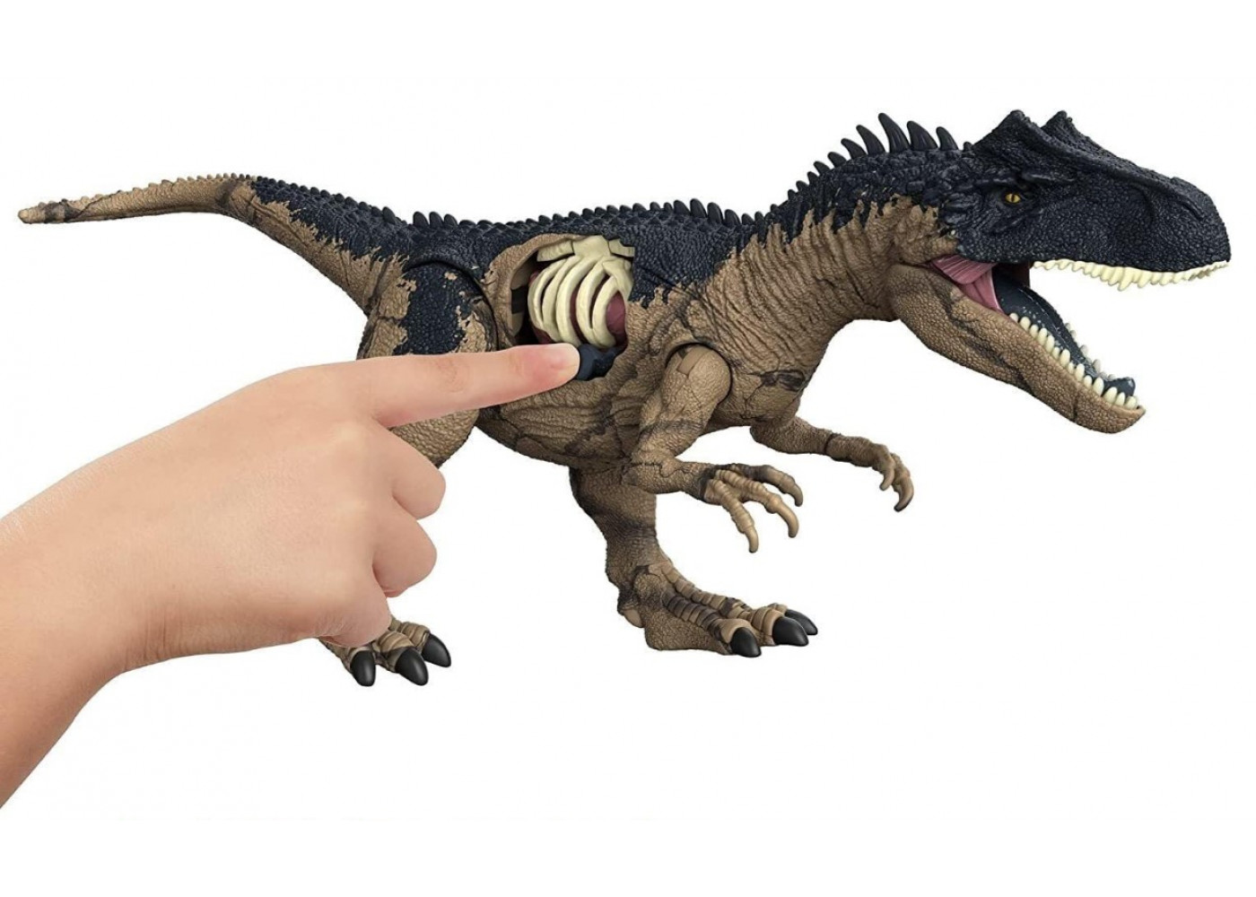 Фигурка Динозавр Аллозавр 45 см со звуком Jurassic World Allosaurus Extreme Damage Mattel HFK06