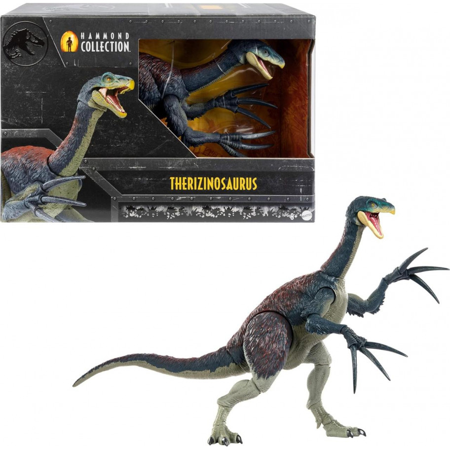 Фигурка (примята коробка) Динозавр Теризинозавр 43 см Jurassic World Hammond Collection Therizinosaurus Mattel BHXP73