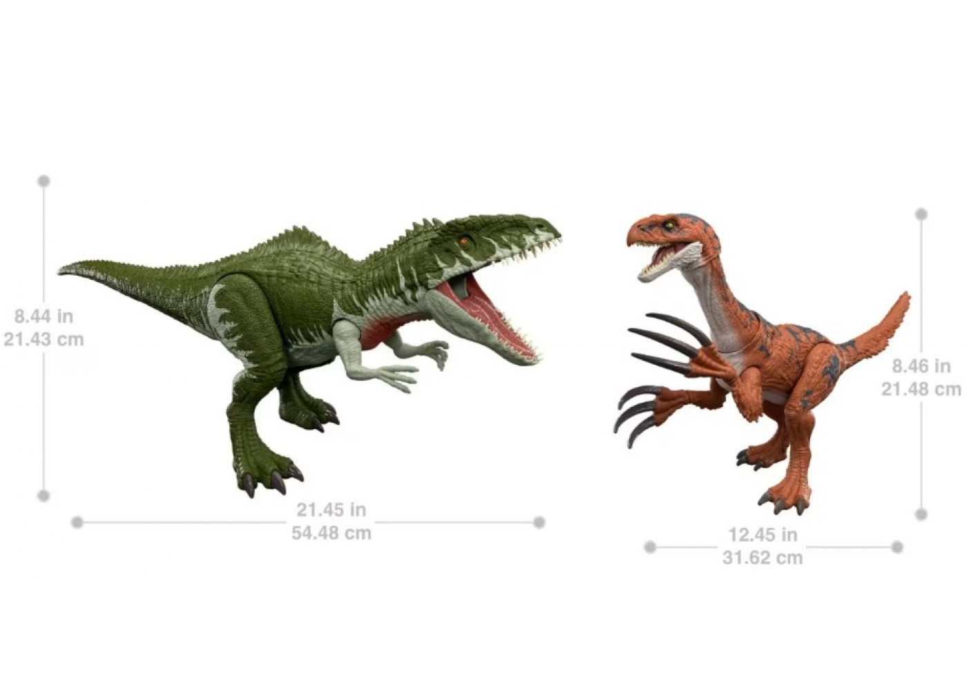 Динозаври Теризинозавр проти Гіганотозавра Jurassic World Giganotosaurus vs Therizinosaurus Mattel JGB63
