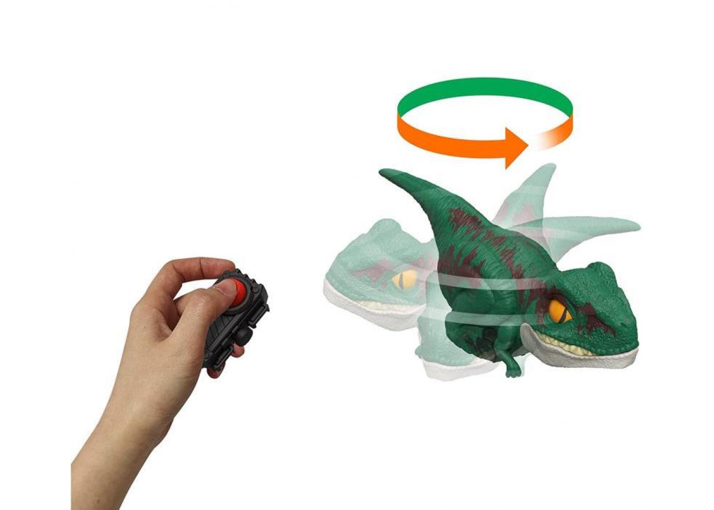 Фігурка Динозавр на пульті Велоцираптор Зелений Jurassic World Velociraptor Click Tracker Mattel GYN41