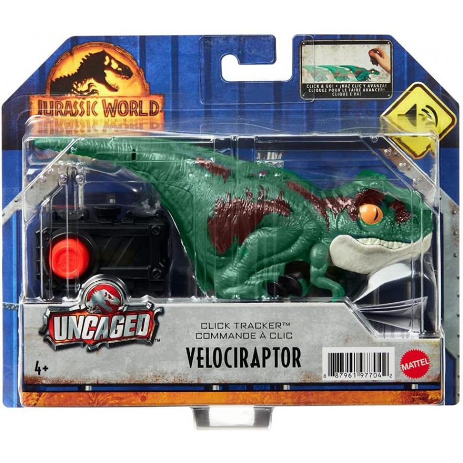 Фигурка Динозавр на пульте Велоцираптор Зелений Jurassic World Velociraptor Click Tracker Mattel GYN41