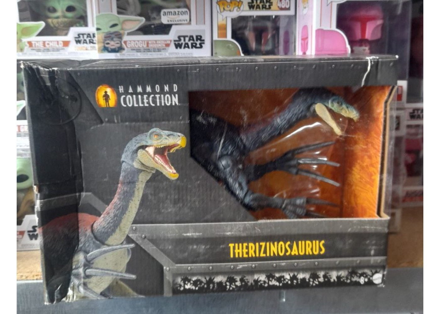 Фигурка Динозавр Теризинозавр Jurassic World Hammond Collection Therizinosaurus Mattel BHXP73