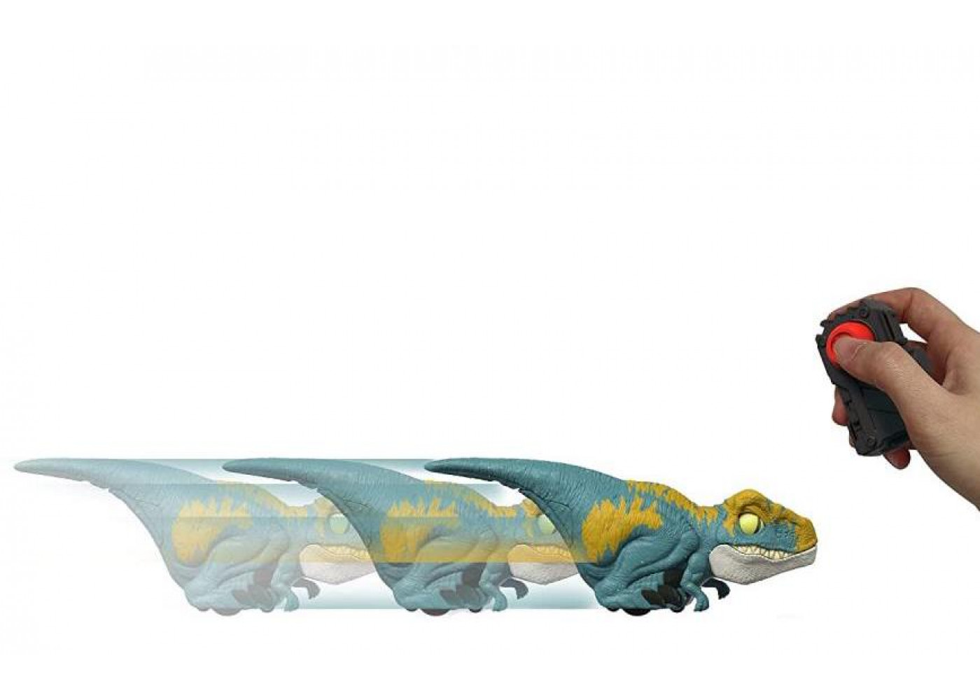 Фігурка Динозавр на пульті Велоцираптор Jurassic World Velociraptor Click Tracker Mattel GYN39