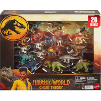 Набір 20 Міні-Фігурок (Уцінка) Дінозаврів Теорія Хаосу Jurassic World Chaos Theory Mattel BHXF58