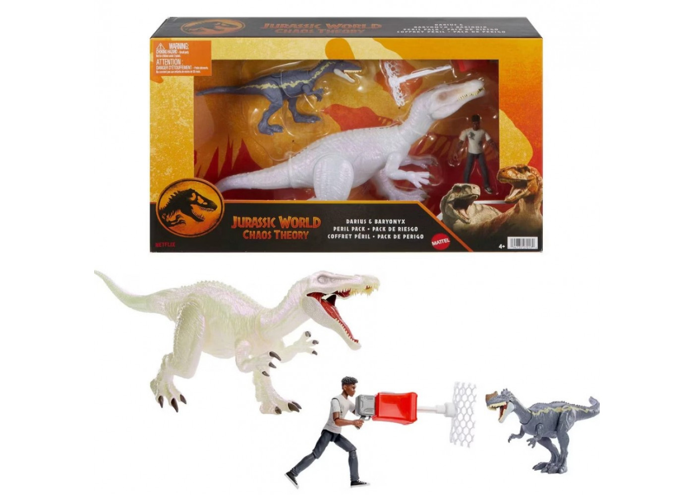 Динозавр Барионикс и Монолофозавр Jurassic World Chaos Theory Baryonyx Monolophosaurus Mattel JCG22