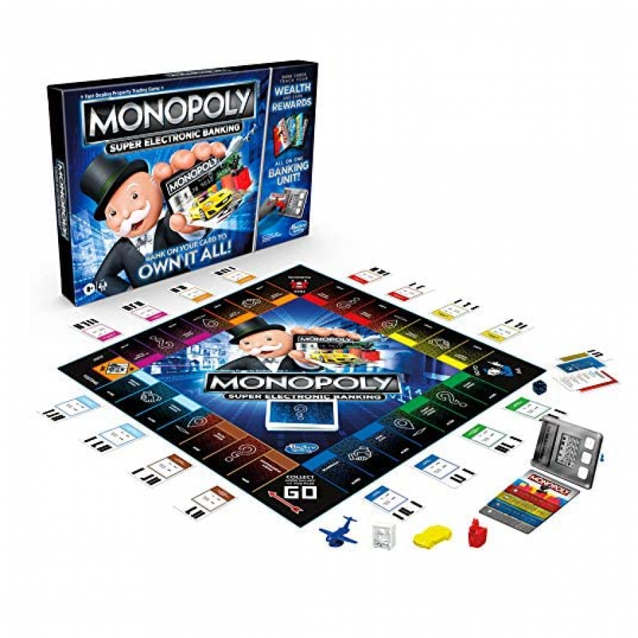 Настольная Игра Монополия с Банковскими Карточками Monopoly Electronic Banking Hasbro E8978