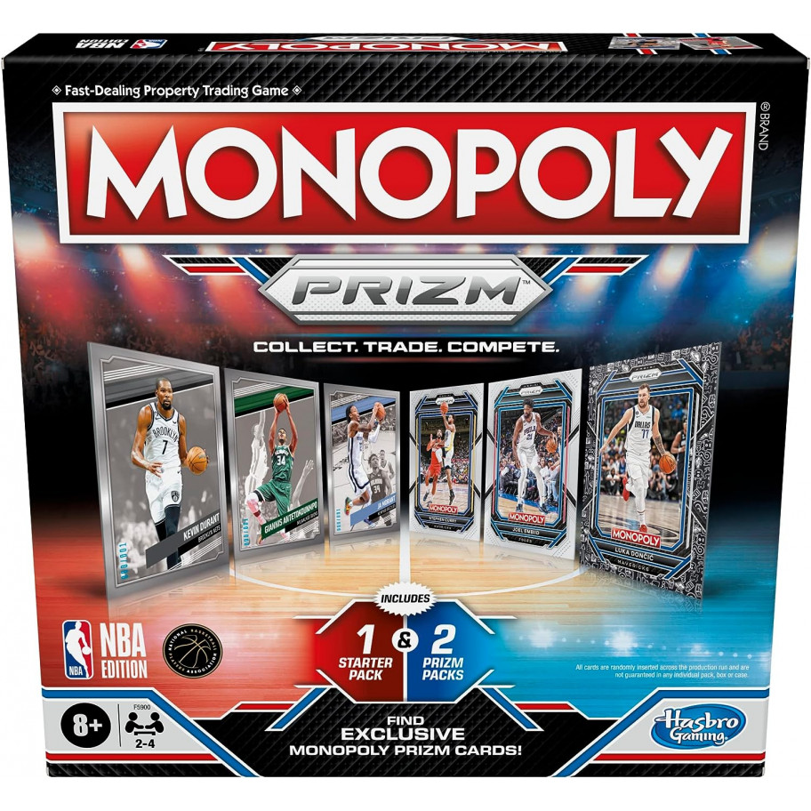 Настольная Игра Монополия НБА Баскетбол на Английском Языке Monopoly Prizm NBA Edition Hasbro F5900