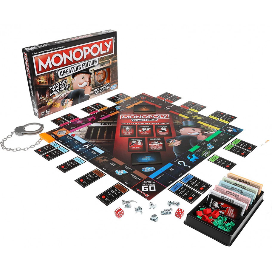 Настільна Гра Монополія Читерське Видання на Англійській Мови Monopoly Game Cheaters Edition Hasbro E1871